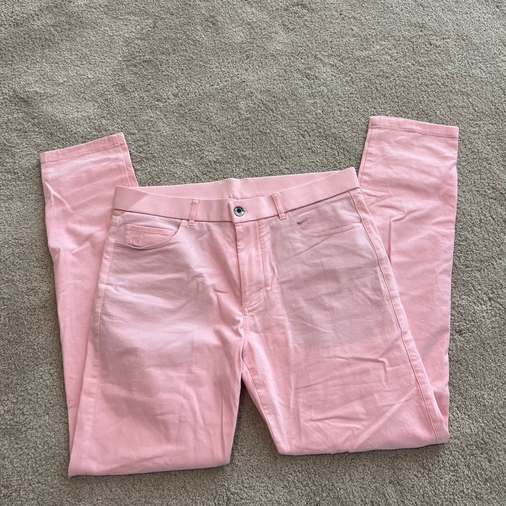 Greyson Mens Pink Straight-Leg Pants